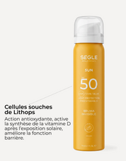 Brume solaire faciale invisible SPF50+